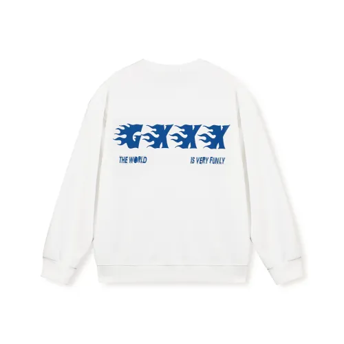 GXXX Длинный рукав Свитшот с круглым вырезом Унисекс