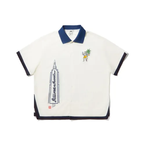 Подкладка x BILLIONAIRE BOYS CLUB Рубашка Мужская Экрю