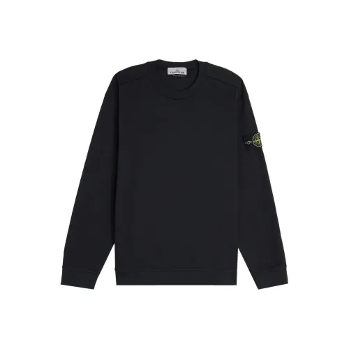 STONE ISLAND Морской синий Мужские Свитшоты