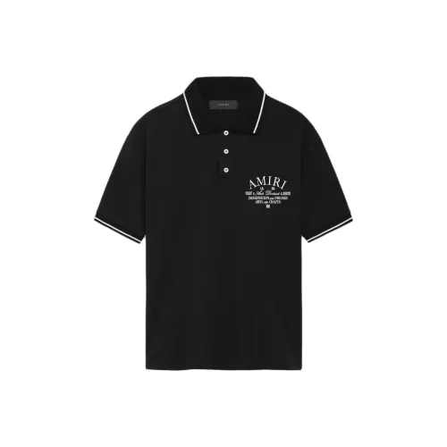 AMIRI FW24 Поло Мужское Черное