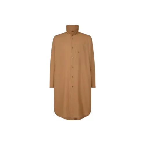 Homme Plissé Issey Miyake SS24 Рубашка Мужская Коричневая