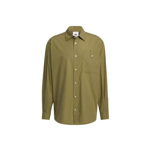 Adidas Originals Рубашка Мужская Оливковая