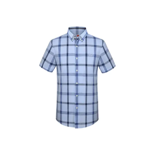 GY Goldlion Blue Men's Shirts GY Goldlion Синий Мужские Рубашки