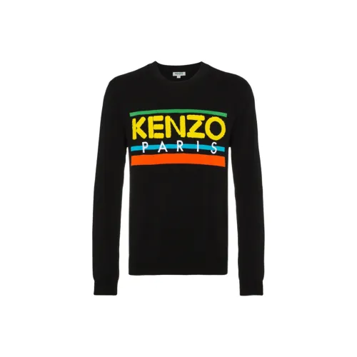 KENZO Мужские черные свитеры