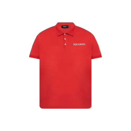 DSQUARED 2 Red Men's Polo
