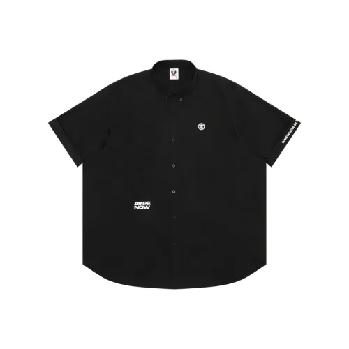 AAPE Черный BKX Мужские Рубашки