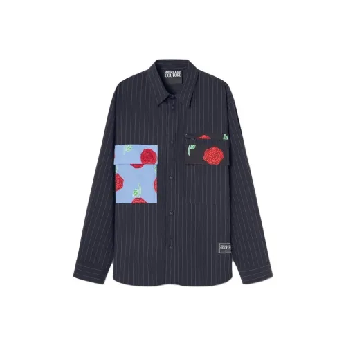 VERSACE JEANS COUTURE FW23 Рубашка Мужская Черная