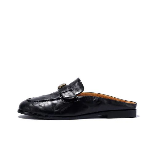 Brut Ros′e Резиновая подошва Металл Противоскользящие Домашние тапочки Женские Черный