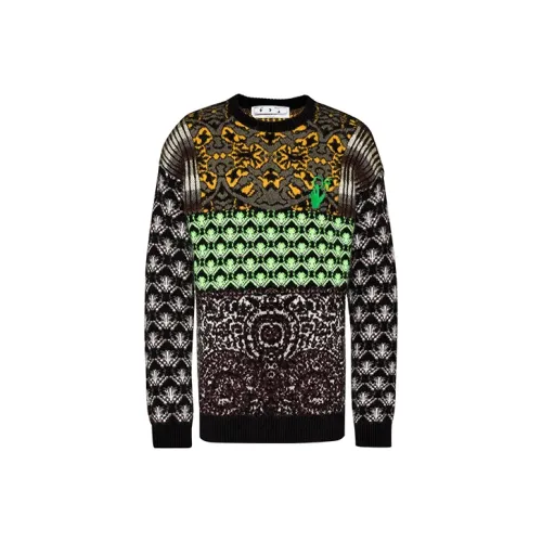 Off Белый FW21 Черный Мужские Свитера