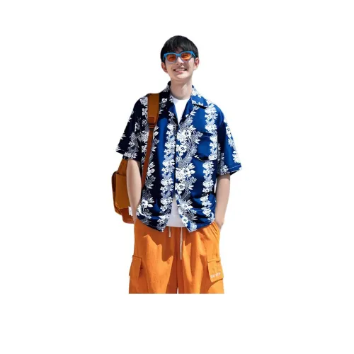 YEARNED Синие Унисекс Рубашки