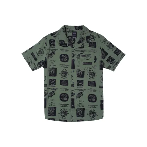 RVCA Зеленые Мужские Рубашки
