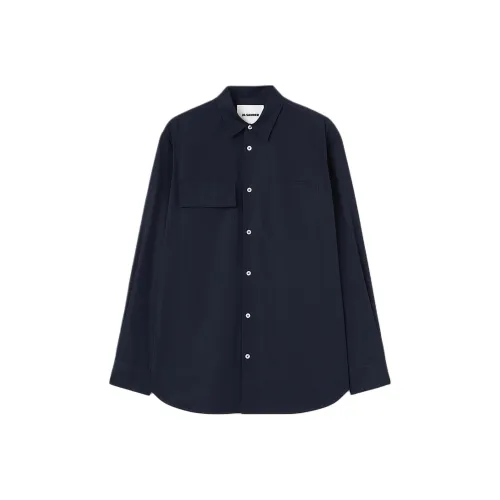 JIL SANDER Рубашка Мужская Морской Синий
