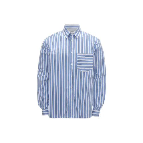 JW Anderson Мужские Синие Рубашки