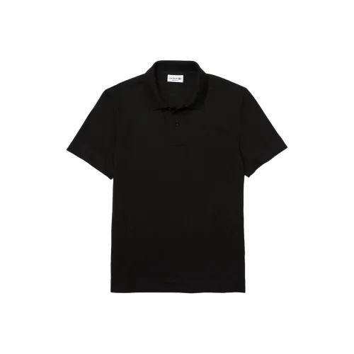 LACOSTE Collaboration Мужская Поло Рубашка Черного Цвета