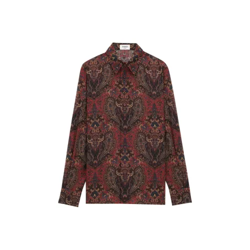 SAINT LAURENT SS25 Рубашка Мужская Красная