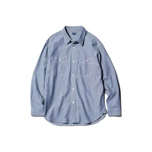 UNIQLO Мужская рубашка королевского синего цвета