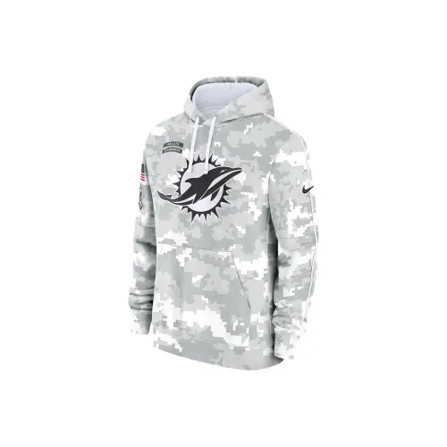 Nike ClubNFL Miami Dolphins Salute To Service Primary Edge Толстовка Мужская Белая