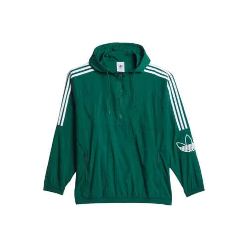 Adidas Originals SKATEBOARDING Классический Свитшот Мужской Преппи Зеленый