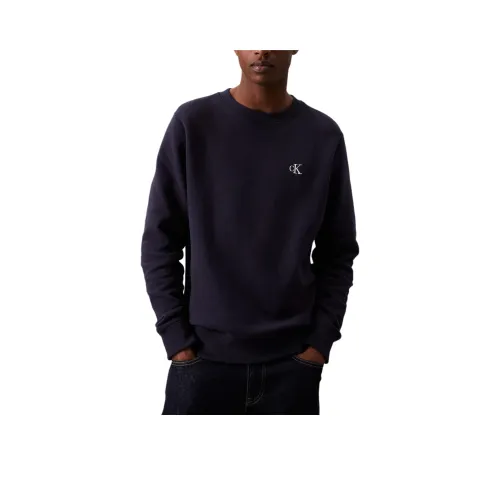 CALVIN KLEIN Свитшот Европейская версия Мужской Полуночный синий