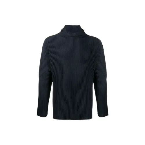 Homme Plissé Issey Miyake Темно-синий Мужской Свитеры
