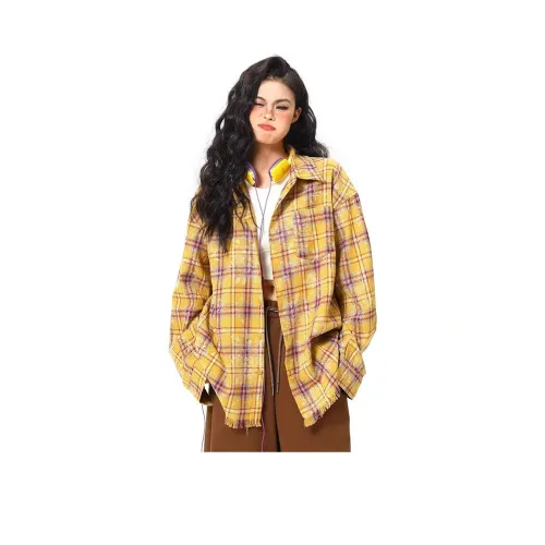 GOODHENLCE Желтая унисекс рубашка