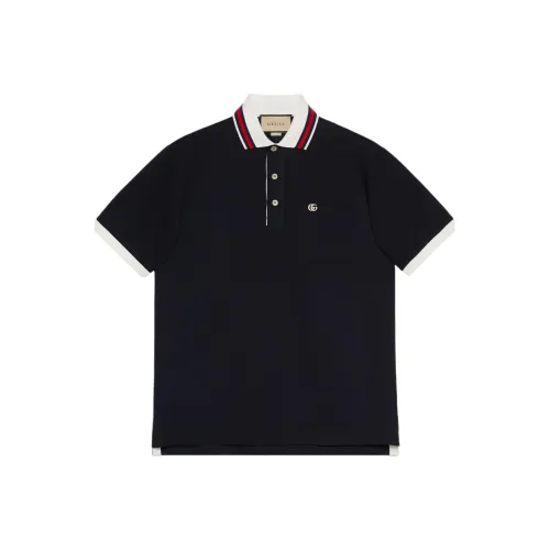 GUCCI Поло Мужское Морской Синий