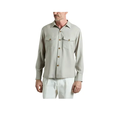 Colombo Сливочный Мужская Рубашка