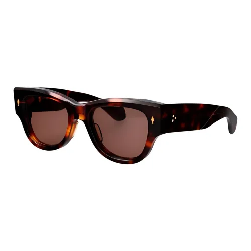 JACQUES MARIE MAGE Ацетат Нерегулярная форма Солнцезащитные очки Унисекс Гаванский