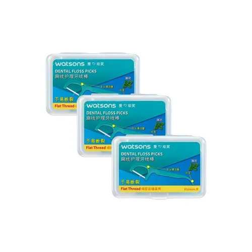 Watsons Мята Плоская подошва Wire Защитный Floss Sticks 50 шт. коробка