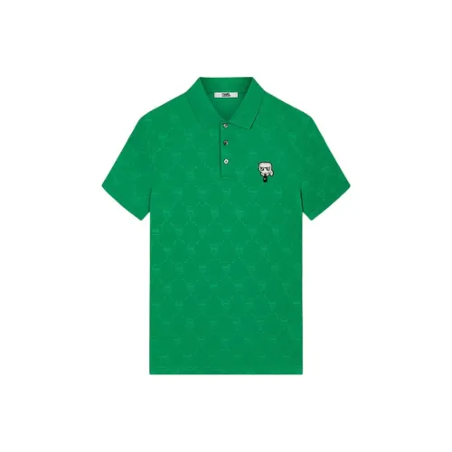 Поло Мужское Зеленое от KARL LAGERFELD