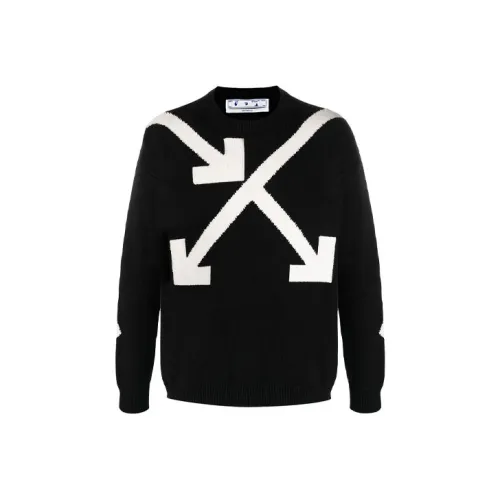 Off Белый SS21 Черный Мужские Свитера