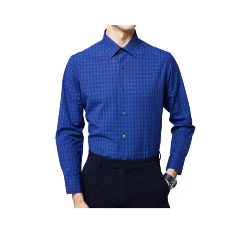 Francesco Totti Рубашка Мужская Синяя Клетка
