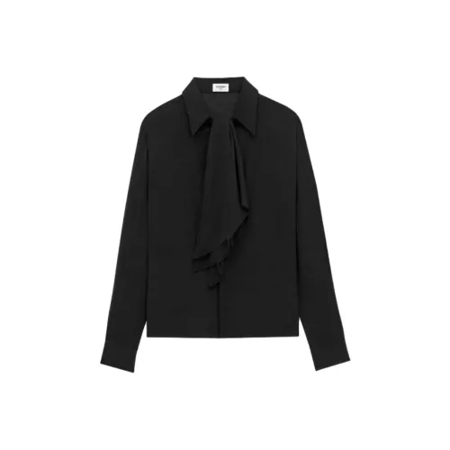 SAINT LAURENT Рубашка Мужская Черная
