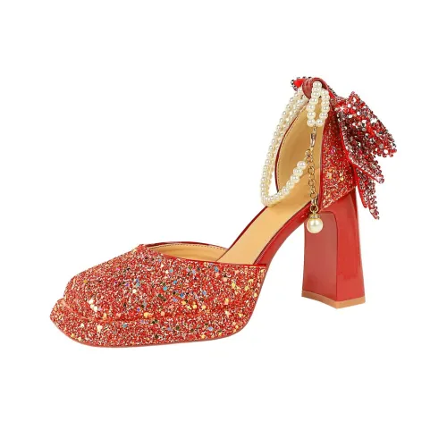 YAFEI XUANYU Грубый каблук Высокие каблуки 9 см Женские