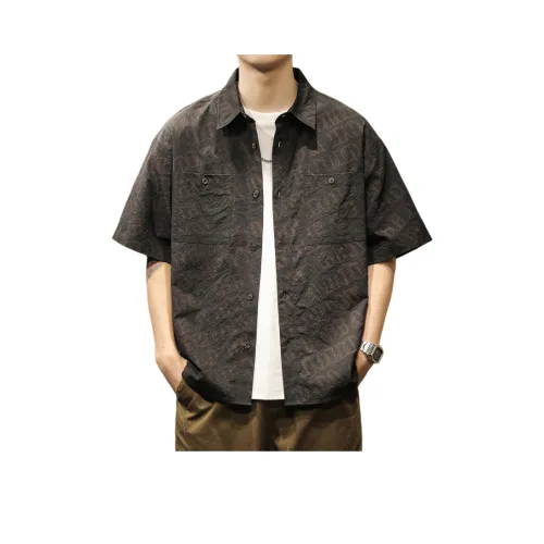 LUJIEBANG Мужские черные рубашки