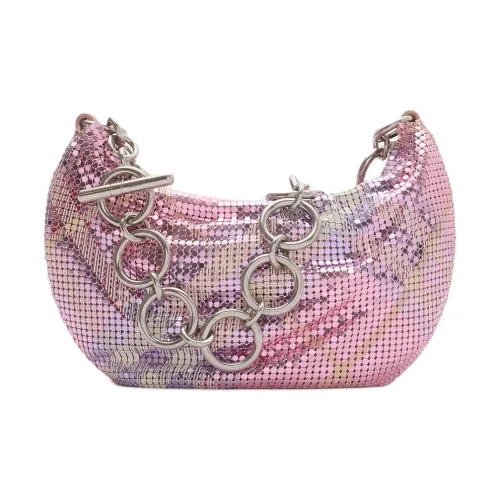 Burberry Металл Сетка Сумка Сумка через плечо Мини Женская Розовая
