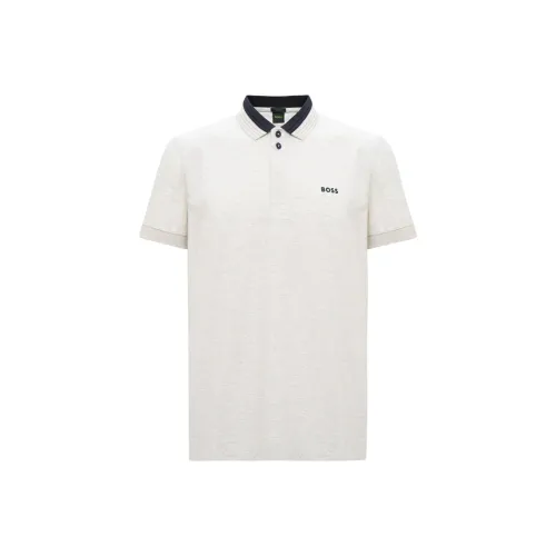 Hugo Boss Поло Мужское Светло-Серое