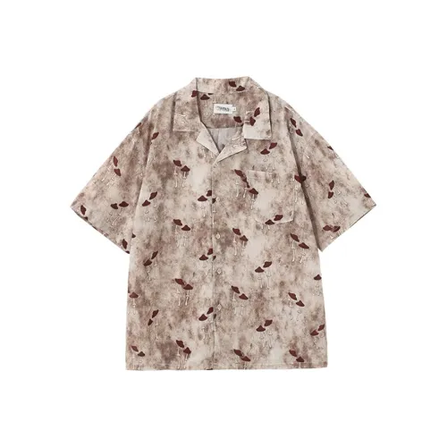 KORAKUBLUE Рубашка Унисекс Грибной Коричневый