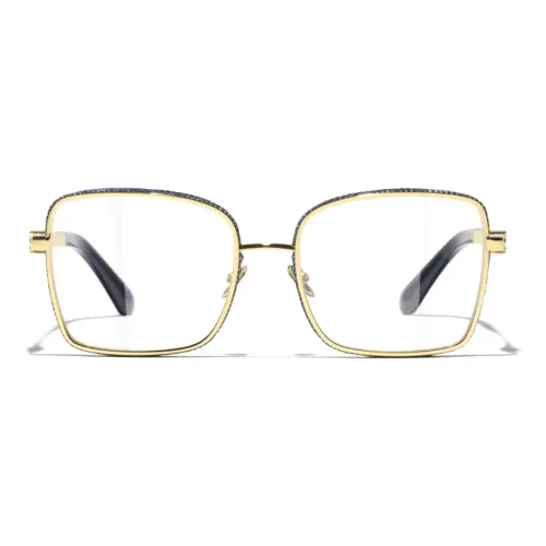 CHANEL Очки Для Коррекции Зрения Квадратной Формы Металл И Деним