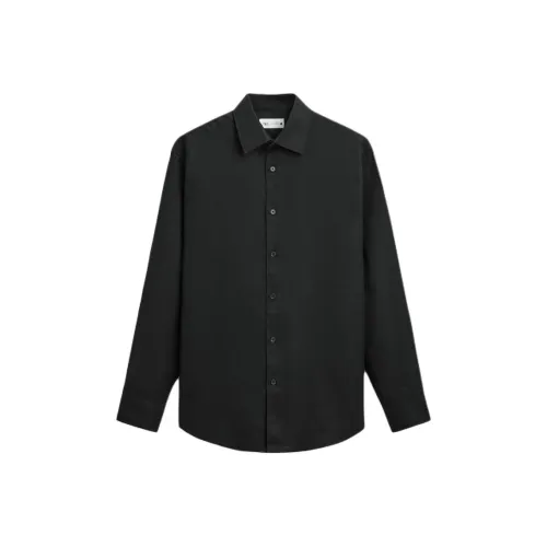 ZARA Мужские черные рубашки