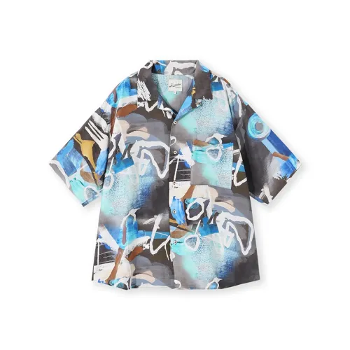 KORAKUBLUE Рубашка Унисекс Graffiti Черный