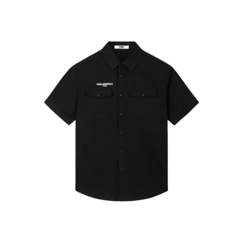 Karl Lagerfeld Рубашка Мужская Черная