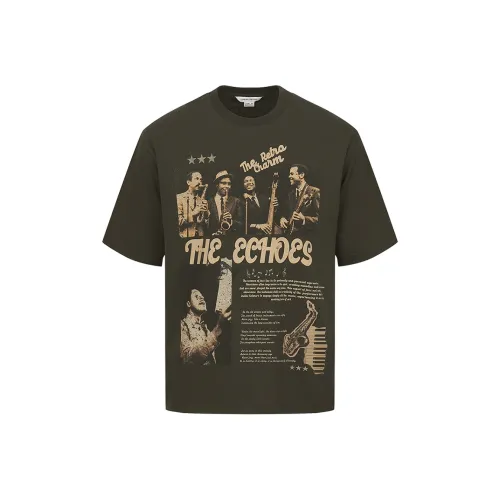 URBAN REVIVO T Рубашка Мужская Темно-Кофейного Коричневого Цвета