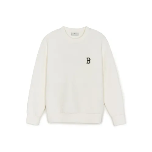 Mlb Base Logo Jacquard MONOGRAM Boston Red Sox Свитшоты Свитшот Унисекс Белый