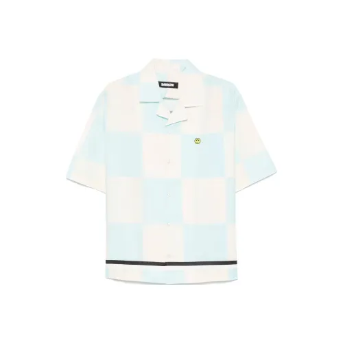 Барроу SS25 Рубашка Мужская Прозрачная Синяя