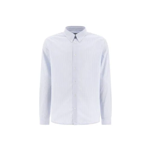 A.P.C. Joint Paragraph Blue Men's Shirts A.P.C. Joint Paragraph Синий Мужские Рубашки