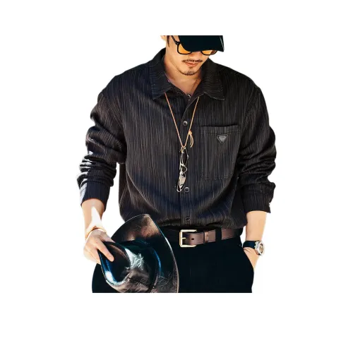 GELANLU Летняя рубашка свободный крой унисекс