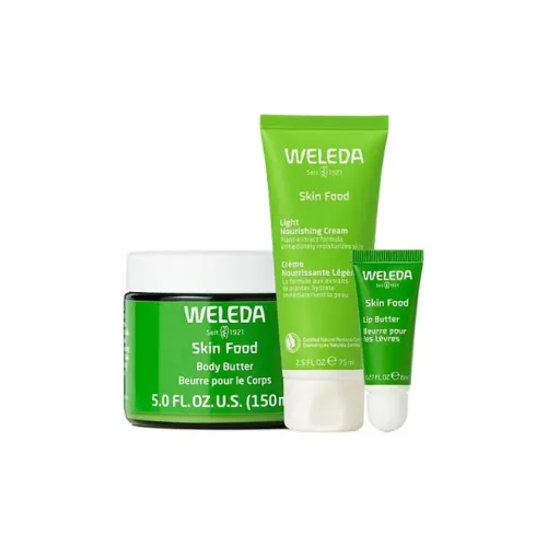 WELEDA Кожа Food Легкий Уход Nourishing Наборы 150 мл + 75 мл + 8 мл