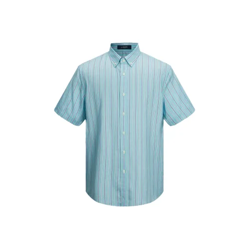 LONDA 1958 Рубашка Мужская Синяя Зеленая