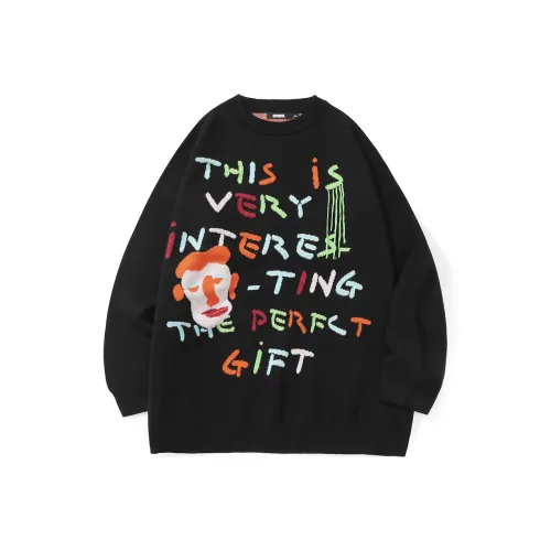 GENANX Черный Унисекс Свитеры